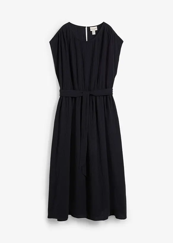 Midikjole i 100% bomull, bonprix