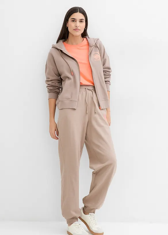 Joggebukse i 100% bomull, bonprix