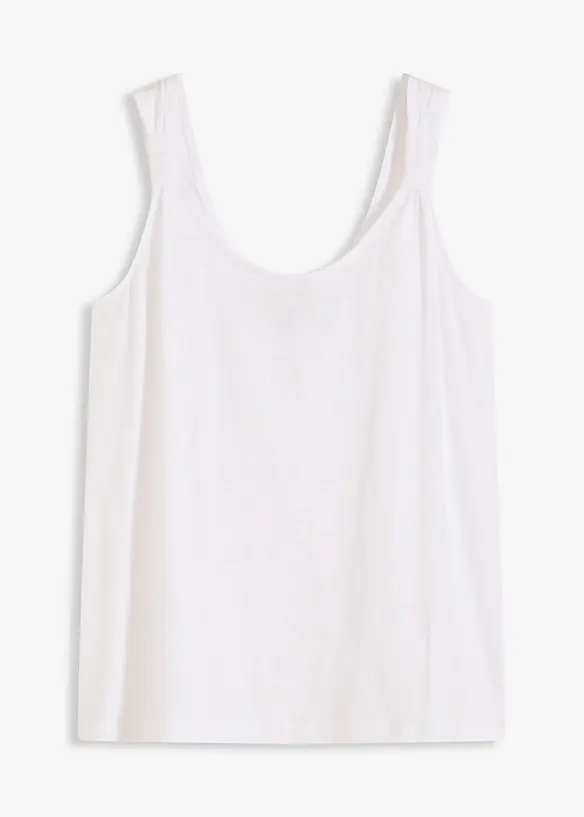 Singlet i 100% &oslash;kologisk bomull, bonprix