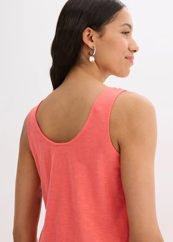 Singlet i 100% &oslash;kologisk bomull, bonprix