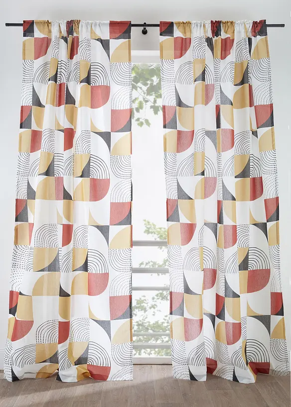 Gardin i resirkulert polyester (1-pack), bonprix