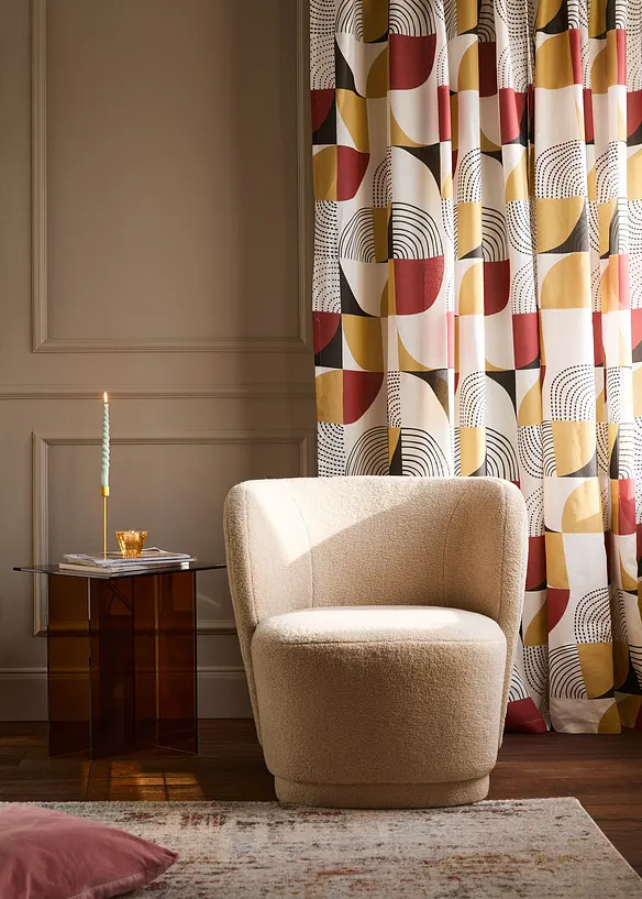 Gardin i resirkulert polyester (1-pack), bonprix