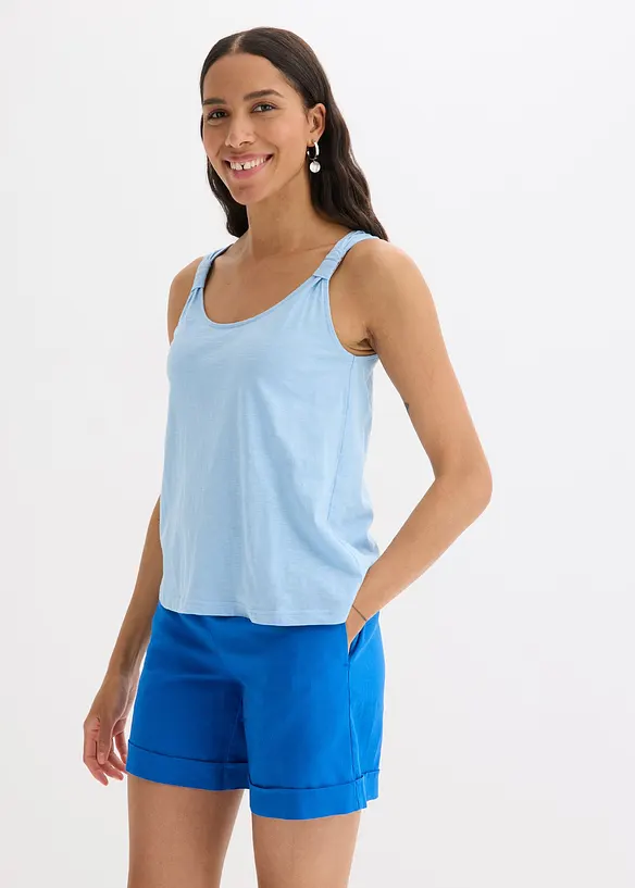 Singlet i 100% &oslash;kologisk bomull, bonprix