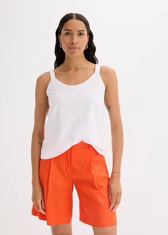 Singlet i 100% &oslash;kologisk bomull, bonprix