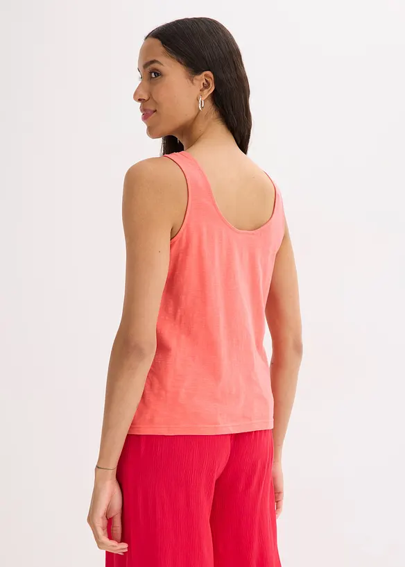 Singlet i 100% &oslash;kologisk bomull, bonprix