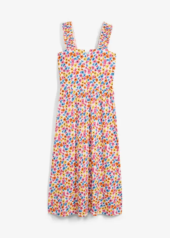 Trikotkjole i bomull med viskose, bonprix