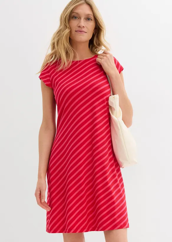 Jerseykjole i innsvingt modell, bonprix