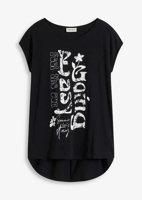 Lang topp i 100% &oslash;kologisk bomull, bonprix