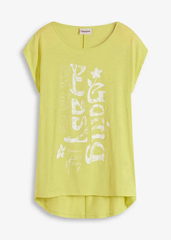 Lang topp i 100% &oslash;kologisk bomull, bonprix