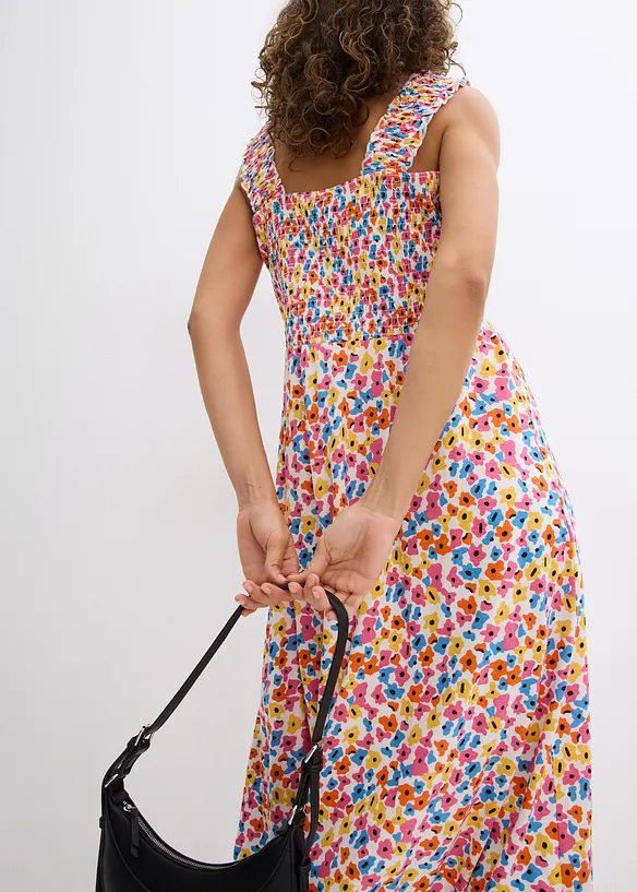 Trikotkjole i bomull med viskose, bonprix