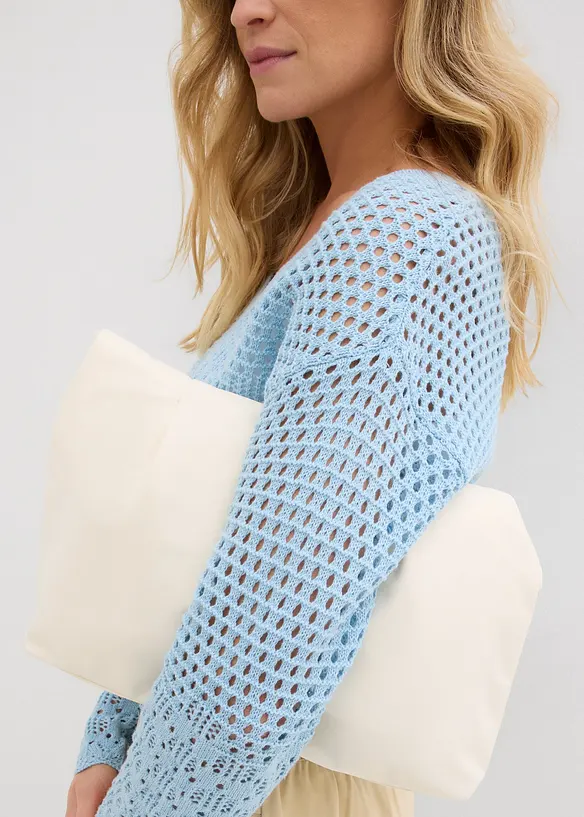 Lett genser med hullm&oslash;nster, bonprix