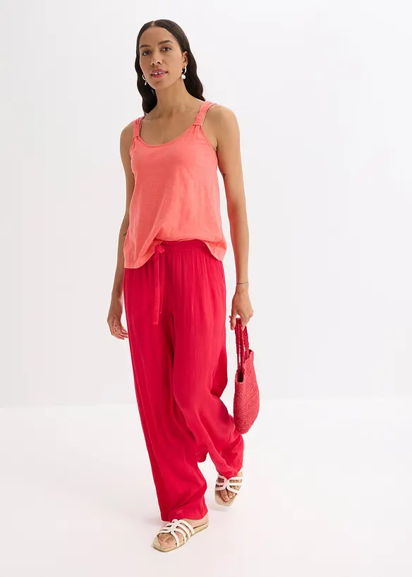 Singlet i 100% &oslash;kologisk bomull, bonprix