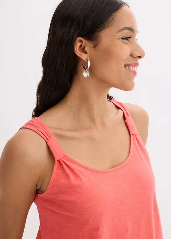 Singlet i 100% &oslash;kologisk bomull, bonprix