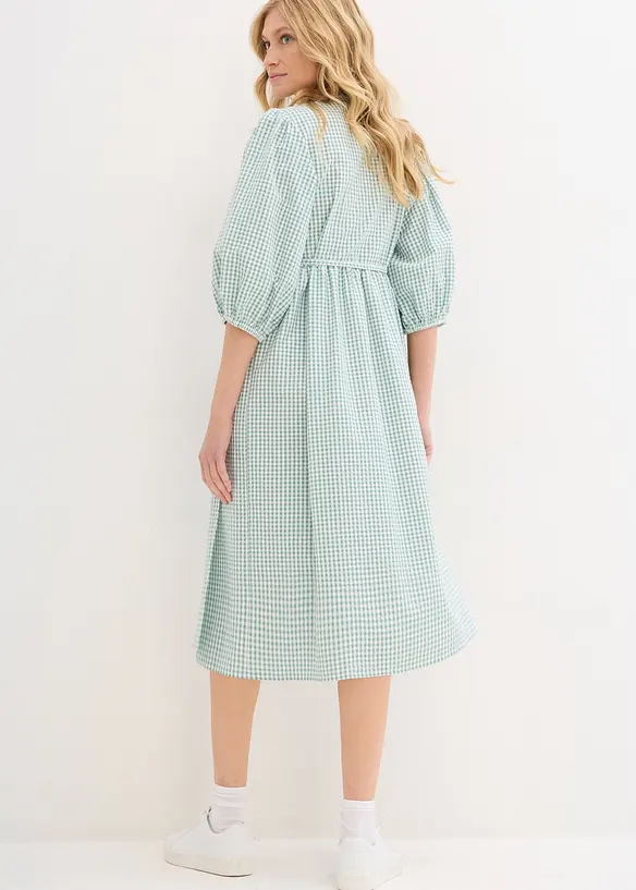 Omslagskjole i strukturmateriale, bonprix