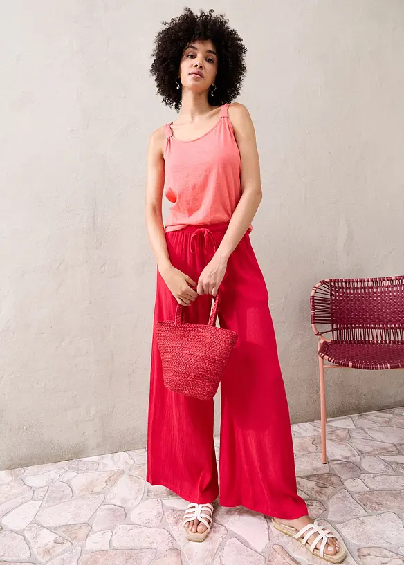 Singlet i 100% &oslash;kologisk bomull, bonprix