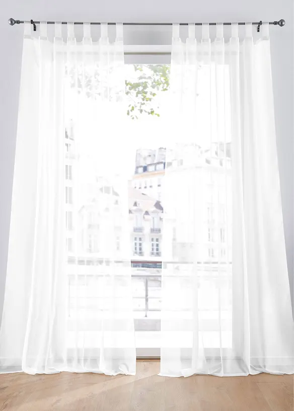 Gardiner i lett voile (2-pack), bonprix