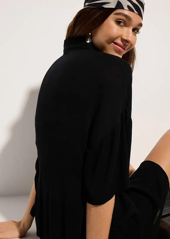 Kort strandbluse i lett viskose, bonprix