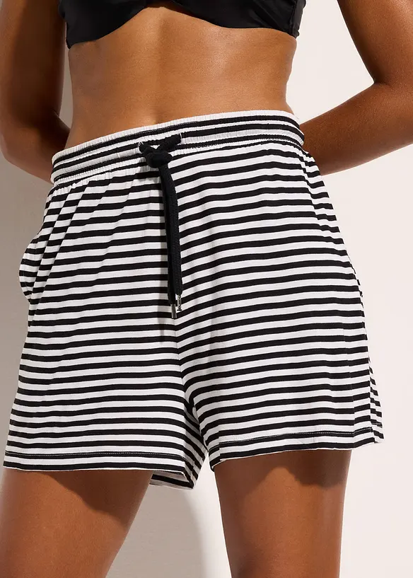 Strandshorts i lett viskose, bonprix
