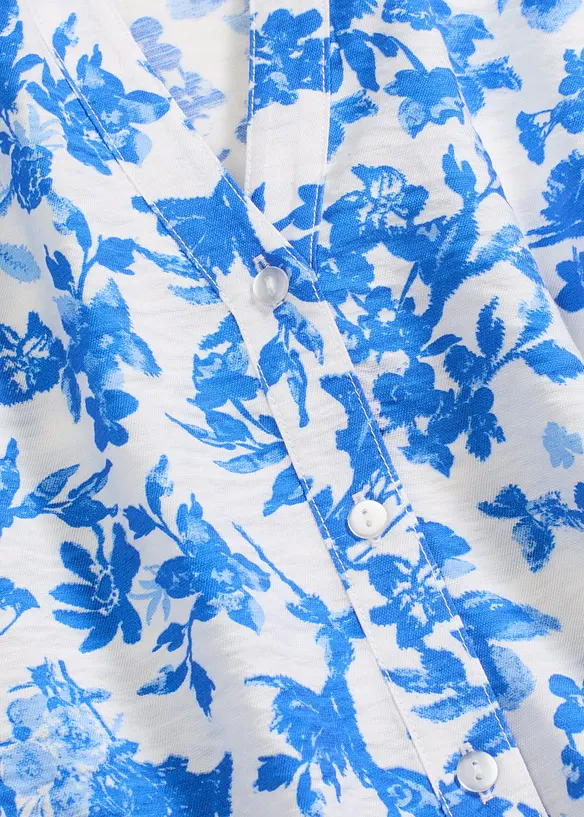 Kortermet bluse i myk viskosemiks, bonprix