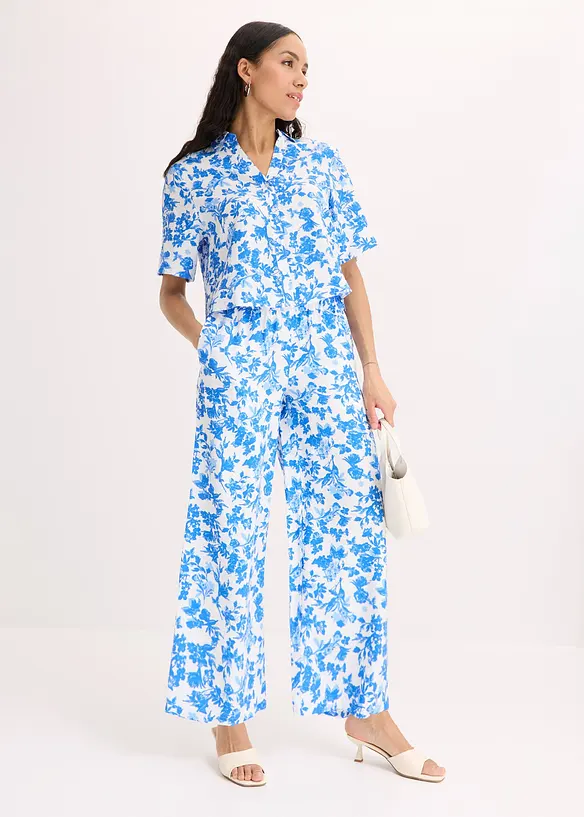 Kortermet bluse i myk viskosemiks, bonprix