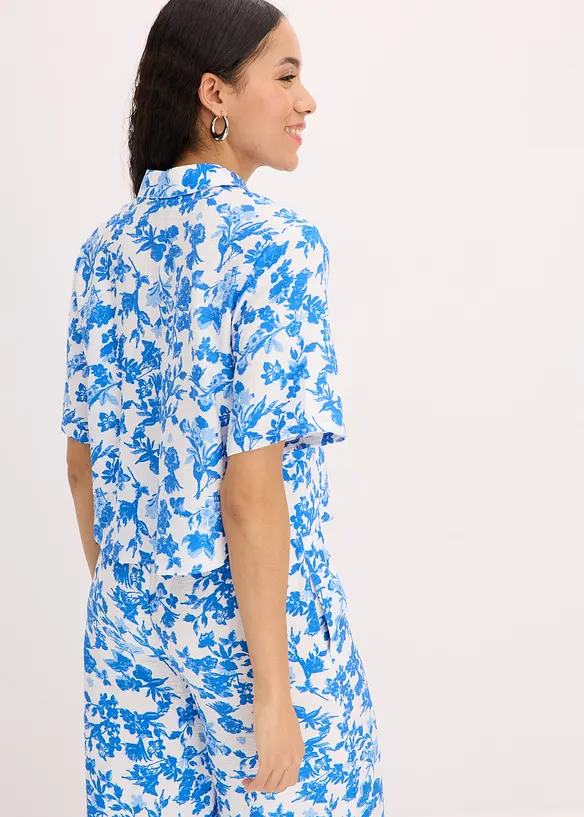 Kortermet bluse i myk viskosemiks, bonprix