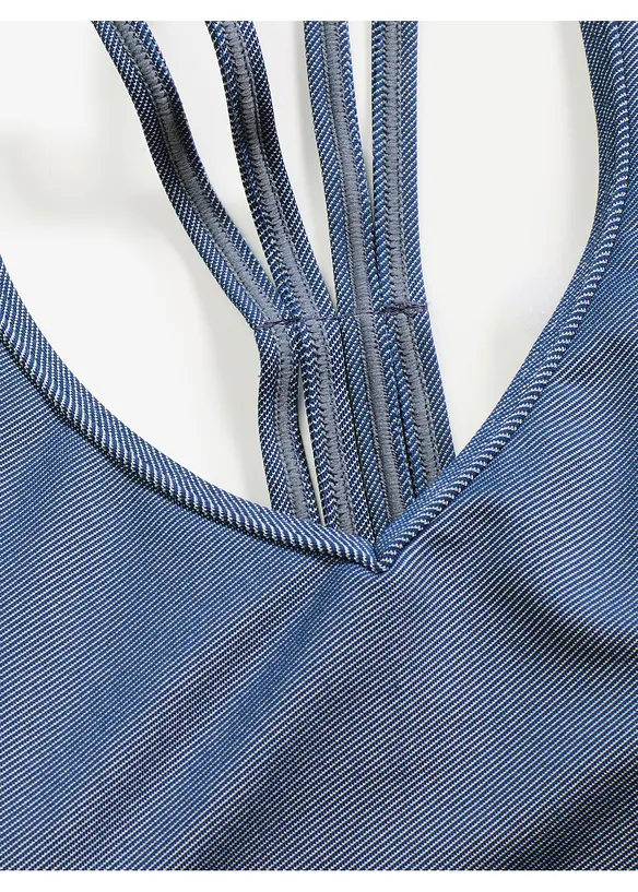 Bustier-bikini i denimlook (2-delt sett), bonprix