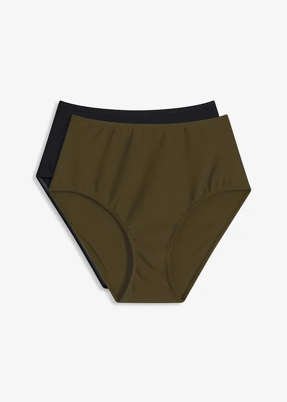 High Waist-bikinitruse (2-pack), bonprix