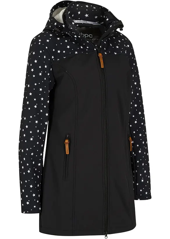 Funksjonsparkas i softshellmateriale med myk fleece, bonprix