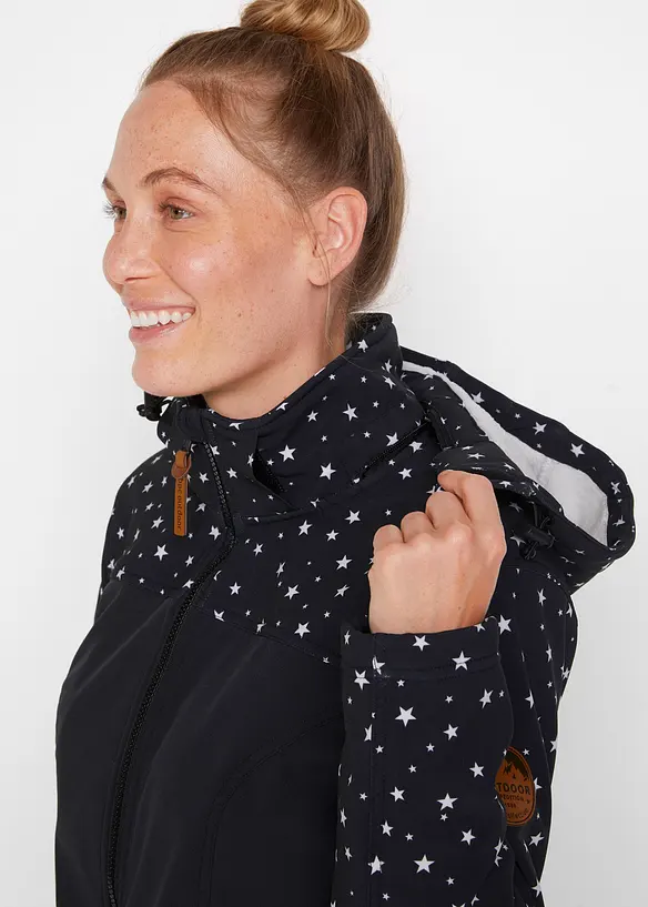 Funksjonsparkas i softshellmateriale med myk fleece, bonprix