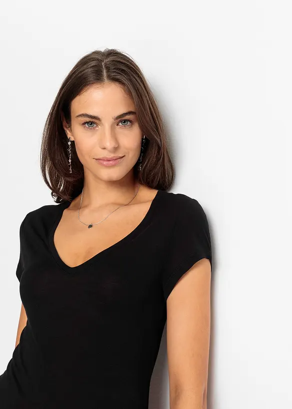 T-skjorte i myk viskose, bonprix