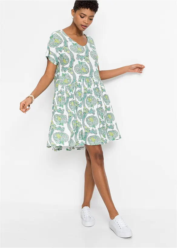 Trikotkjole i lett viskose med elastan, bonprix