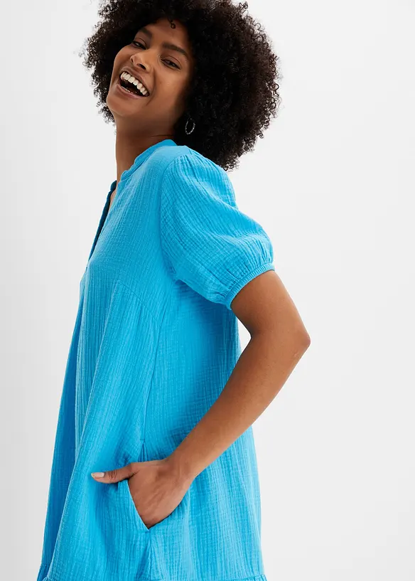 Minikjole av musselin, bonprix