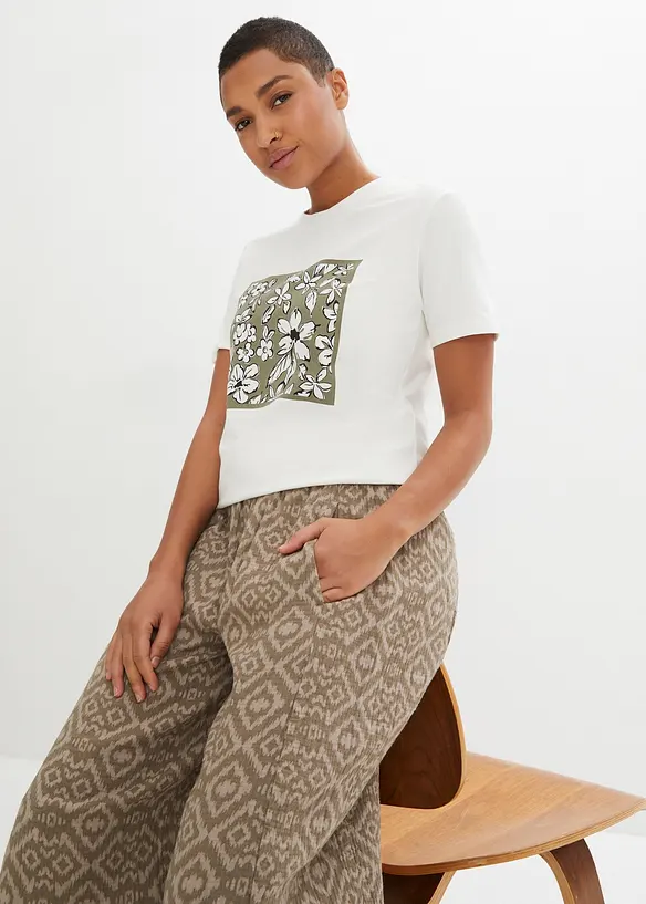 Haremsbukse i 100% bomull, bonprix