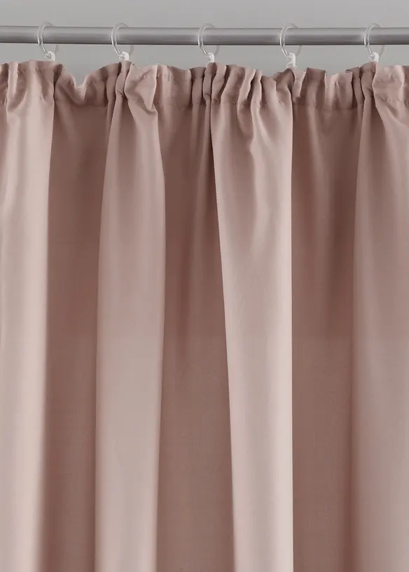 Lettstelt gardin av mikrofiber (2-pack), bonprix