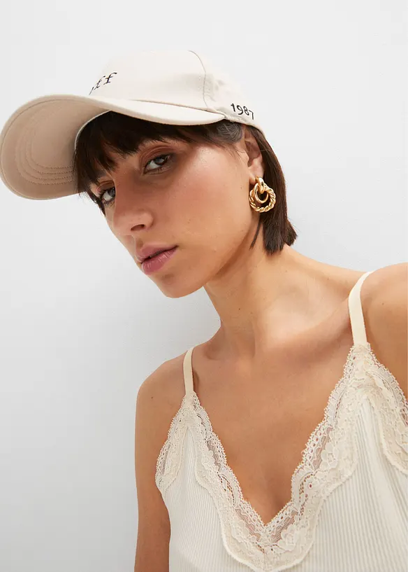 Ribbet topp im myk viskosemiks (2-pack), bonprix