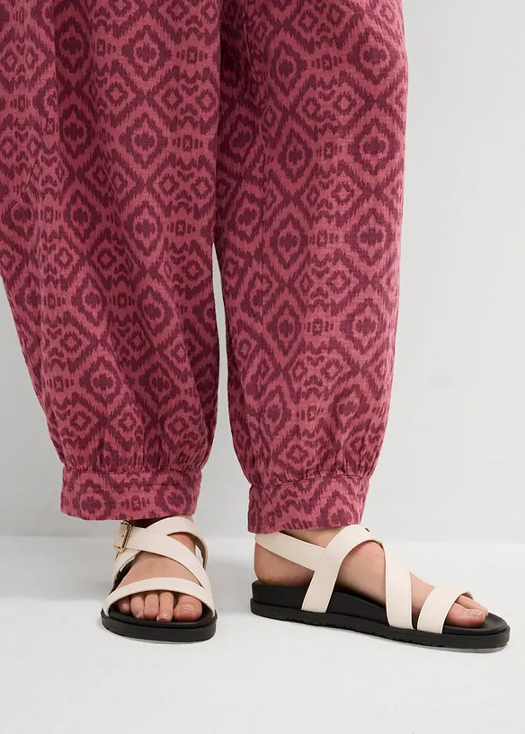 Haremsbukse i 100% bomull, bonprix