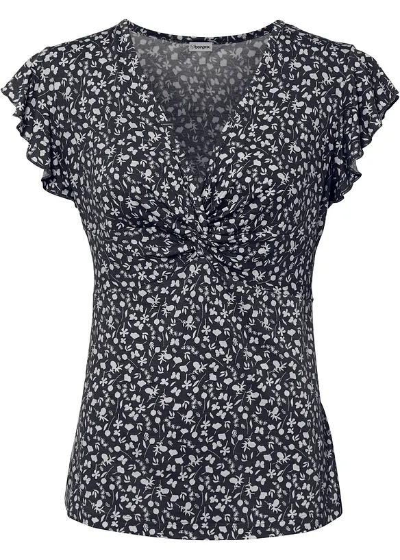 Jerseybluse i viskosemiks, bonprix