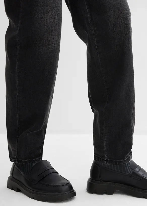 Barrel-Jeans, High Waist, &oslash;kologisk bomull, bonprix