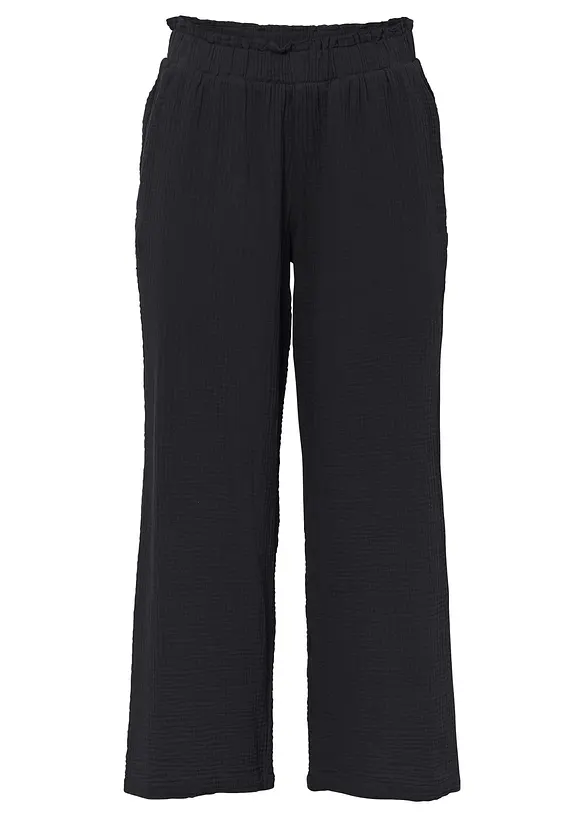 Culottes i bomullsmusselin, bonprix