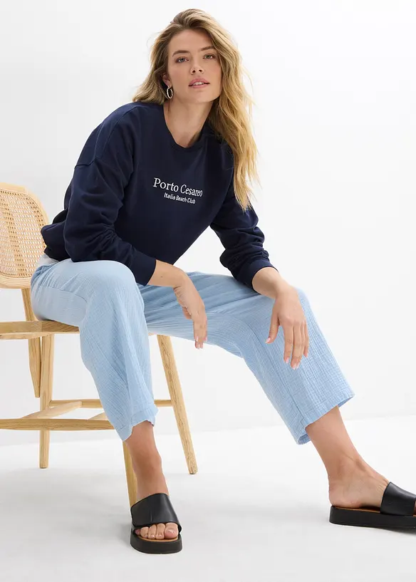 Culottes i bomullsmusselin, bonprix