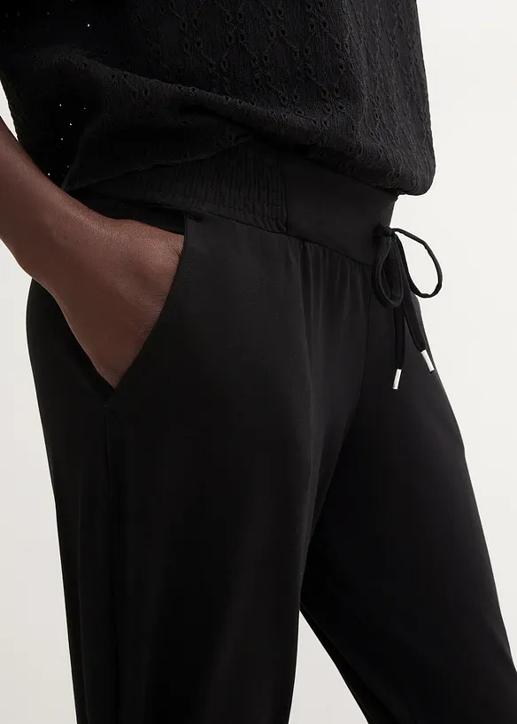 Jerseybukse i bomullsmiks, bonprix