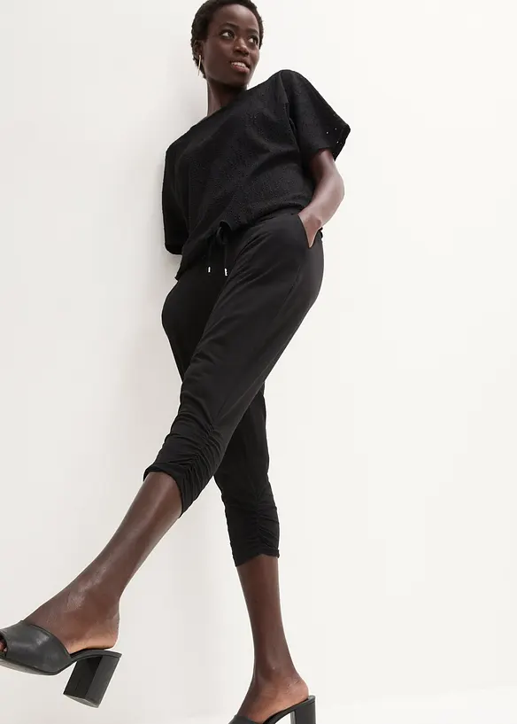 Jerseybukse i bomullsmiks, bonprix