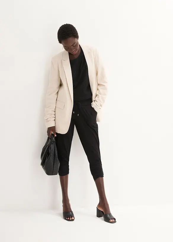 Jerseybukse i bomullsmiks, bonprix