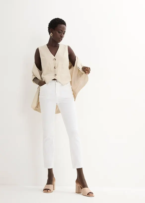 Bukse i bomull med stretch, bonprix