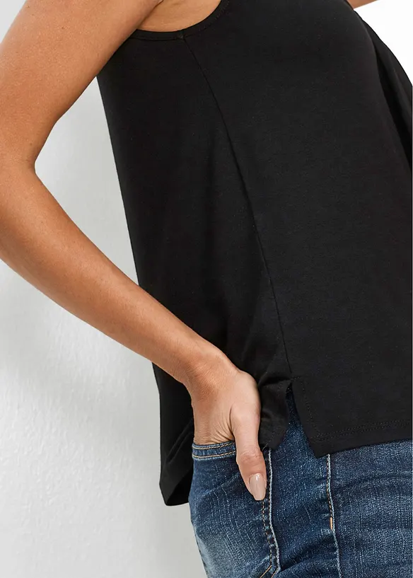 Topp med sl&oslash;yfe, bonprix