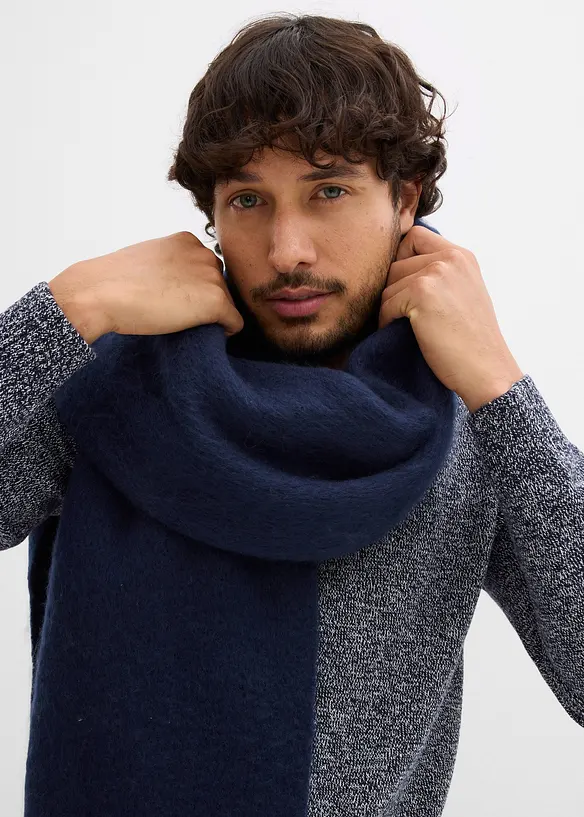 Genser med rund hals og bomull, bonprix