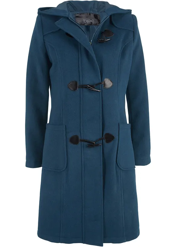 Duffelcoat i ullstil, bonprix