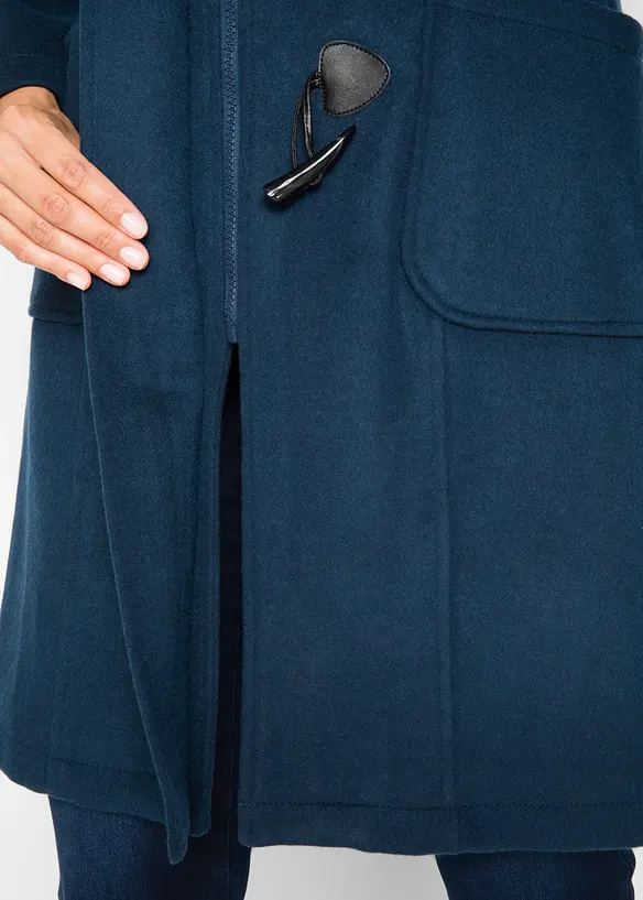 Duffelcoat i ullstil, bonprix