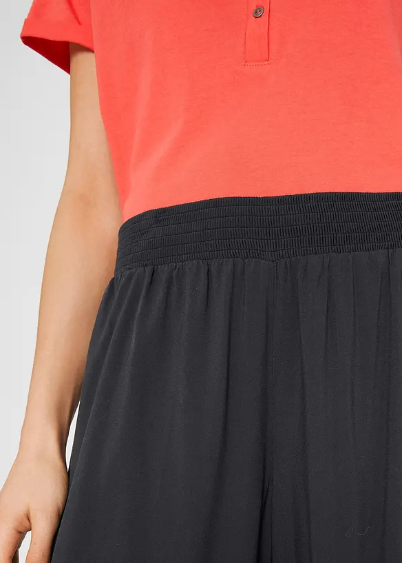 Legglang culotte av myk viskose, bonprix