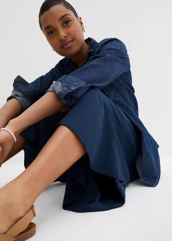 Legglang culotte av myk viskose, bonprix